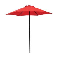 Living Accents 7.5 Ft. Red Market Umbrella