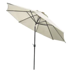 Coolaroo 11 Ft. Tiltable Beige Market Umbrella