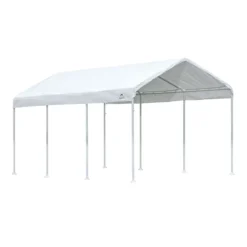 ShelterLogic Super Max Polyethylene Peak Gazebo Canopy 9.5 Ft. H X 10 Ft. W X 20 Ft. L