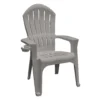 Adams® Adams Big Easy Gray Polypropylene Frame Adirondack Chair