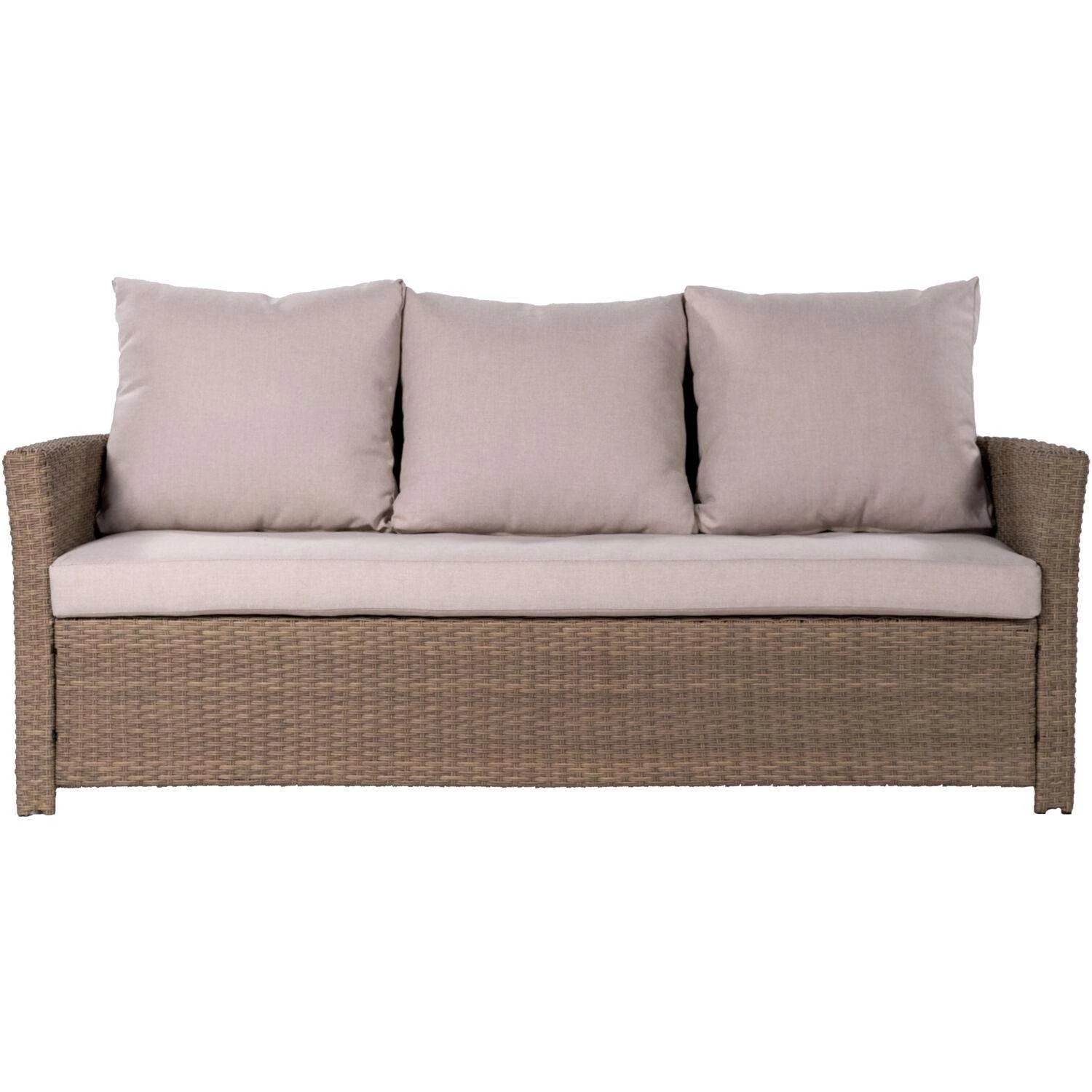 MOD Aiden 4 Pc Tan Aluminum Conversation Set Light Gray 3 MOD Aiden 4 Pc Tan Aluminum Conversation Set Light Gray - Image 3