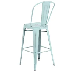 Flash Furniture 1 Pk Blue Metal Contemporary Bar Stool -Patio Paradise Shop c88408eb 9e11 431e 9ea3 59712a476d3f