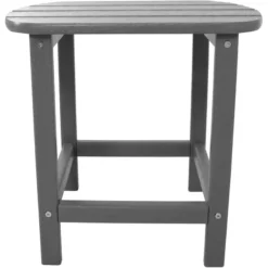 Hanover All-Weather Gray Wood Side Table