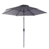 Living Accents Pacifica 9 Ft. Tiltable Black Patio Umbrella