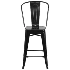 Flash Furniture 1 Pc Black Galvanized Steel Contemporary Bar Stool 9 Flash Furniture 1 Pc Black Galvanized Steel Contemporary Bar Stool -Patio Paradise Shop c94dc0db 373d 40ce 9a70 bf48f1527956