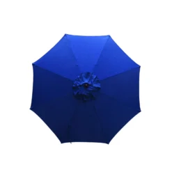 Living Accents 9 Ft. Tiltable Navy Market Umbrella