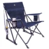 GCI Outdoor Kickback Rocker Heathered Indigo Camping Folding Rocker