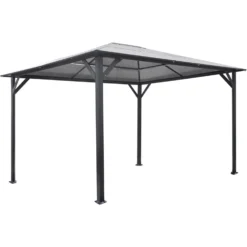 Hanover Polycarbonite Gazebo 8.3 Ft. H X 9.8 Ft. W X 13 Ft. L