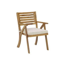 Signature Design By Ashley Vallerie 3 Pc Teak Wood Bistro Set Beige -Patio Paradise Shop d23902f8 9d75 44a9 9581 5f8c40e399a3
