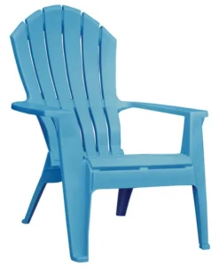 Adams® Adams RealComfort Pool Blue Polypropylene Frame Adirondack Chair