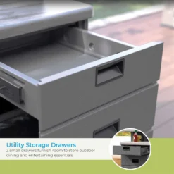 Suncast Backyard Oasis 1 Pc Gray Resin Bar Table -Patio Paradise Shop d3b52c11 6bb7 40fa 9774 9c64ec0b1918