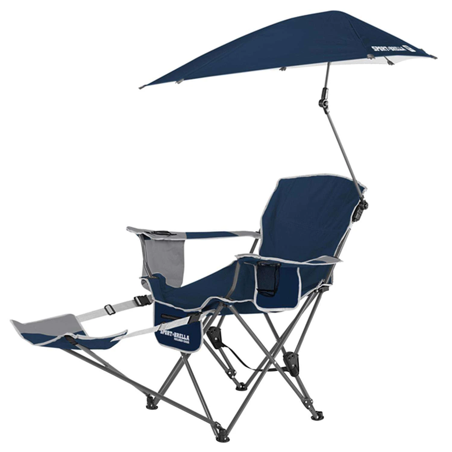 Sport-Brella 3-Position Blue Recliner Folding Chair 2 Sport-Brella 3-Position Blue Recliner Folding Chair - Image 2