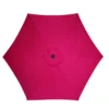 Living Accents 9 Ft. Tiltable Red Market Umbrella