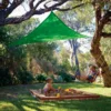 Coolaroo Polyethylene Shade Sail Triangle Shade Sail Canopy 9.9 Ft. H X 9.9 Ft. W X 9.9 Ft. L