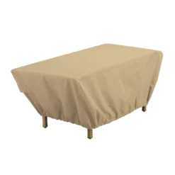 Classic Accessories 18 In. H X 25 In. W X 48 In. L Brown Polyester Coffee Table Cover