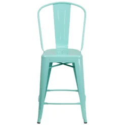 Flash Furniture 1 Pk Mint Green Metal Contemporary Bar Stool -Patio Paradise Shop d54b414a 53e6 4039 ac0e 320937708995