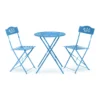 Alpine 3 Pc Blue Steel Bistro Set