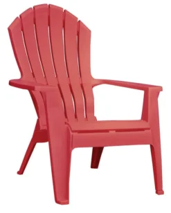 Adams® Adams RealComfort Cherry Red Polypropylene Frame Adirondack Chair