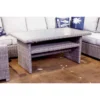 Signature Design By Ashley Naples Beach Gray Rectangular Aluminum Casual Table