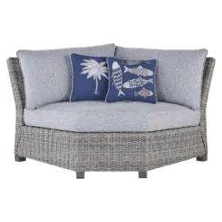 Signature Design By Ashley Naples Beach Gray Aluminum Frame Chair Blue