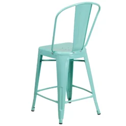 Flash Furniture 1 Pk Mint Green Metal Contemporary Bar Stool -Patio Paradise Shop d8aec51b 1cea 407e b002 03166c08df6e