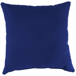 Jordan Manufacturing Blue Knife Edge Polyester Toss Pillow 4 In. H X 16 In. W X 16 In. L