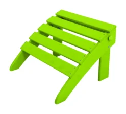 Ivy Terrace Green Plastic Fabric Ottoman