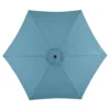 Living Accents Hattington 9 Ft. Tiltable Blue Market Umbrella