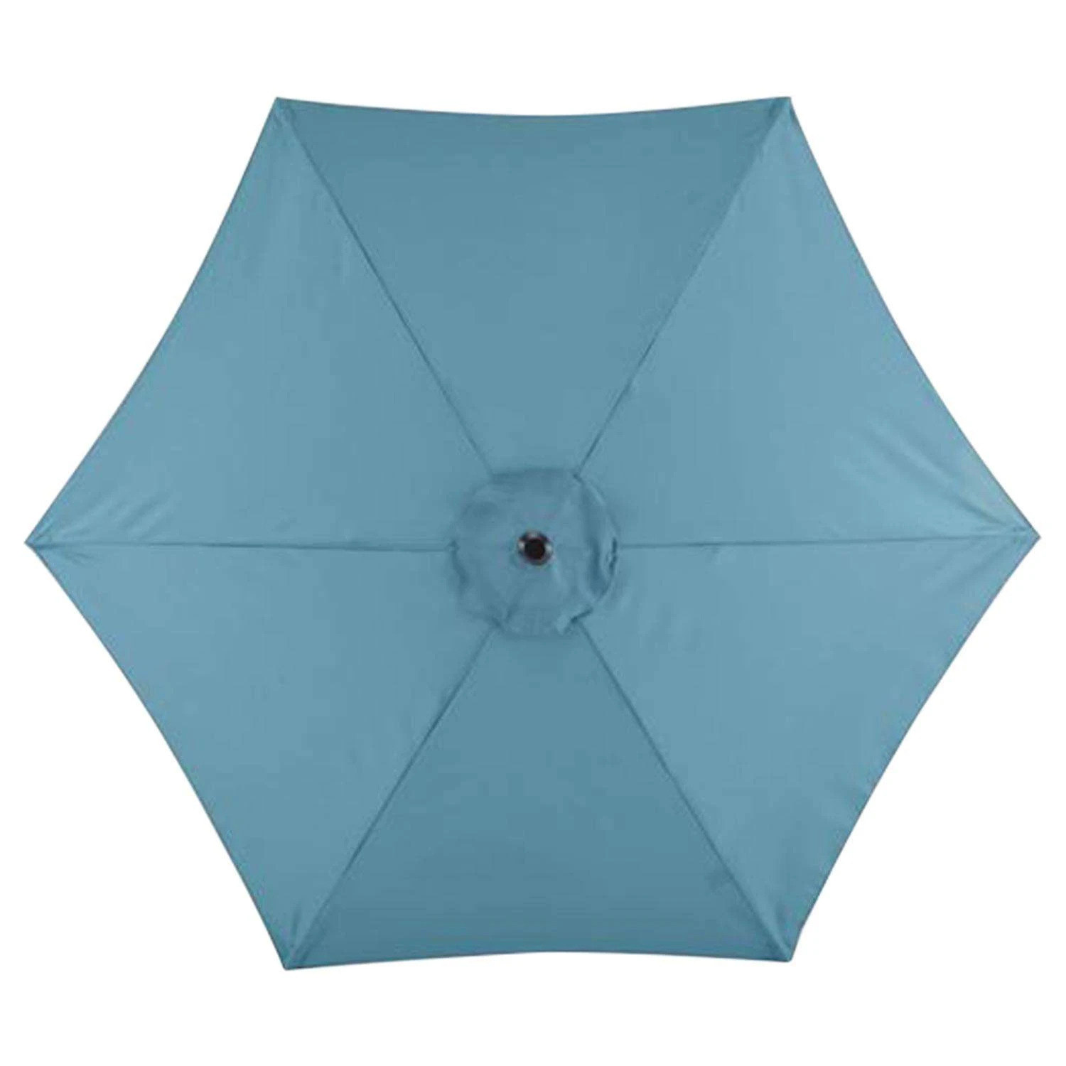 Living Accents Hattington 9 Ft. Tiltable Blue Market Umbrella 1 Living Accents Hattington 9 Ft. Tiltable Blue Market Umbrella