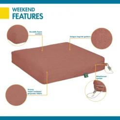 Duck Covers Weekend Cedarwood Casual Polyester Seat Cushion 3 In. H X 17 In. W X 17 In. L 5 Duck Covers Weekend Cedarwood Casual Polyester Seat Cushion 3 In. H X 17 In. W X 17 In. L -Patio Paradise Shop defe5adb d38d 4ebe b268 48a505d574b2
