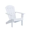 Living Accents Faux White Wood Frame Adirondack Chair