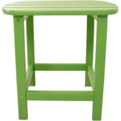 Hanover All-Weather Green Wood Side Table