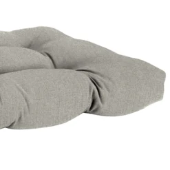 Jordan Manufacturing Gray French Edge Polyester Wicker Settee Cushion 4 In. H X 18 In. W X 44 In. L -Patio Paradise Shop e2011e5a 1d4c 4673 9379 14fbfb3efa07