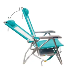 GCI Outdoor Big Surf W/SunShade Multi-Position Seafoam Canopy Beach Chair -Patio Paradise Shop e2296380 f8ff 4133 955b aa3f16b7c7f0