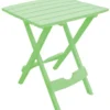 Adams® Adams Quik-Fold Summer Green Rectangular Resin Folding Side Table