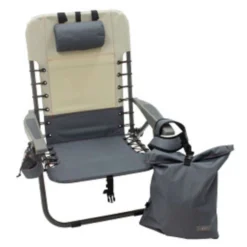 Rio Gray Hi-Back Backpack Chair