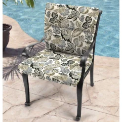 Jordan Manufacturing Multicolored French Edge Polyester Chair Cushion 3.5 In. H X 21 In. W X 43 In.