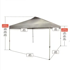 Crown Shade One Touch Polyester Canopy 9.4 Ft. H X 12 Ft. W X 12 Ft. L -Patio Paradise Shop ec3ed2bf ed2a 4314 9ba4 f4fc012e05b0