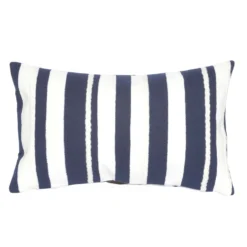 Liora Manne Visions II Marine Marina Stripe Polyester Throw Pillow 12 In. H X 2 In. W X 20 In. L