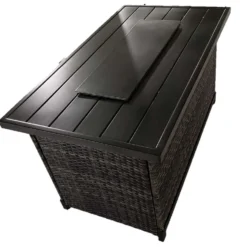 Living Accents Laramie 5 Pc Aged Taupe Aluminum Deep Seating Fire Pit Set Cast Shale -Patio Paradise Shop ee0e7c04 1e8f 452b b990 26c1666ed691