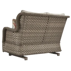 Signature Design By Ashley Clear Ridge Brown Aluminum Frame Glider Loveseat Beige -Patio Paradise Shop ee4b9c84 99d0 4a72 ae7e 1e82be3a805f