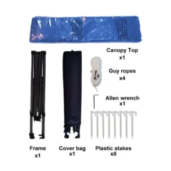 Crown Shades One Touch Polyester Canopy 9.25 Ft. H X 10 Ft. W X 10 Ft. L -Patio Paradise Shop ee535fbb ae19 4bc8 9299 46267c7b50ba