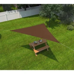 Coolaroo Ready-To-Hang Polyethylene Shade Sail Triangle Shade Sail Canopy 10 Ft. H X 10 Ft. W X 10 F 4 Coolaroo Ready-To-Hang Polyethylene Shade Sail Triangle Shade Sail Canopy 10 Ft. H X 10 Ft. W X 10 F -Patio Paradise Shop f067b9dc 032d 461e aa10 e449c63b7f88