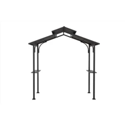 Living Accents Steel Pyramid Grill Gazebo 8 Ft. H X 8 Ft. W X 5 Ft. L