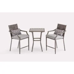 Living Accents Seabrook 3 Pc Steel Bistro Set