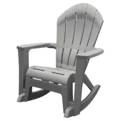 Adams® Adams Big Easy Westport Gray Resin Frame Adirondack Rocker