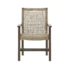 Signature Design By Ashley Germalia Brown Wood Frame Dining Armchair