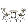 Alpine 3 Pc Black Metal Bistro Set