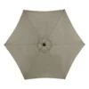 Living Accents 9 Ft. Tiltable Taupe Market Umbrella