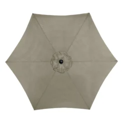 Living Accents 9 Ft. Tiltable Taupe Market Umbrella